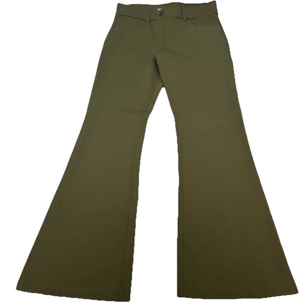 Betabrand Classic Dress Pant Yoga Pant Olive Women's Pants Petite Medium